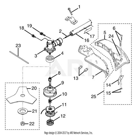 replacement brush cutter parts diagram